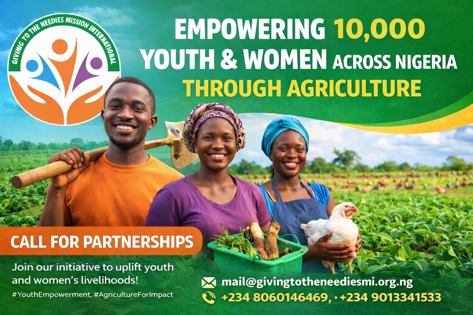 Empowering 10,000 Youth & Women Across Nigeria Through Agriculture